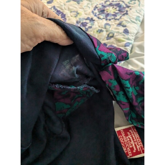 VTG Pendleton Country Sophisticates Blouse Women Sz 14P MultiFloral Cottagecore - Picture 13 of 16